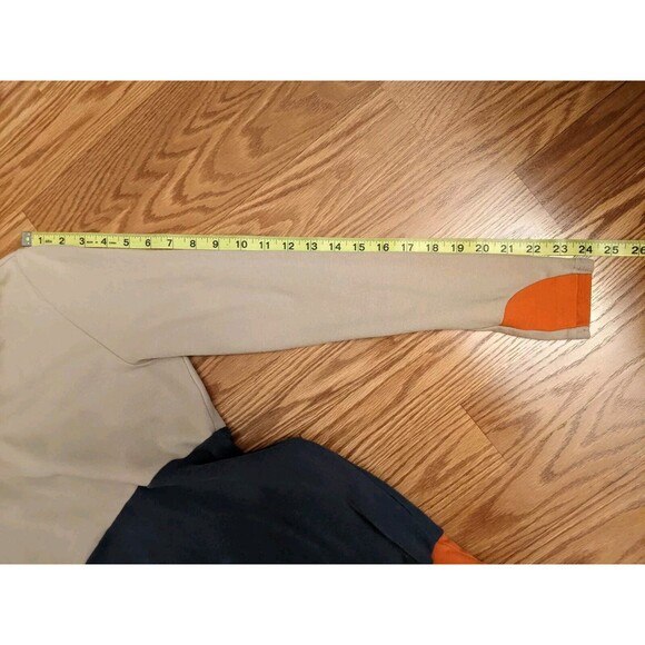 Ampersand Avenue Size M Colorblock Modern Twee Cowl Neck Sweatshirt Thumb Holes - Picture 5 of 9